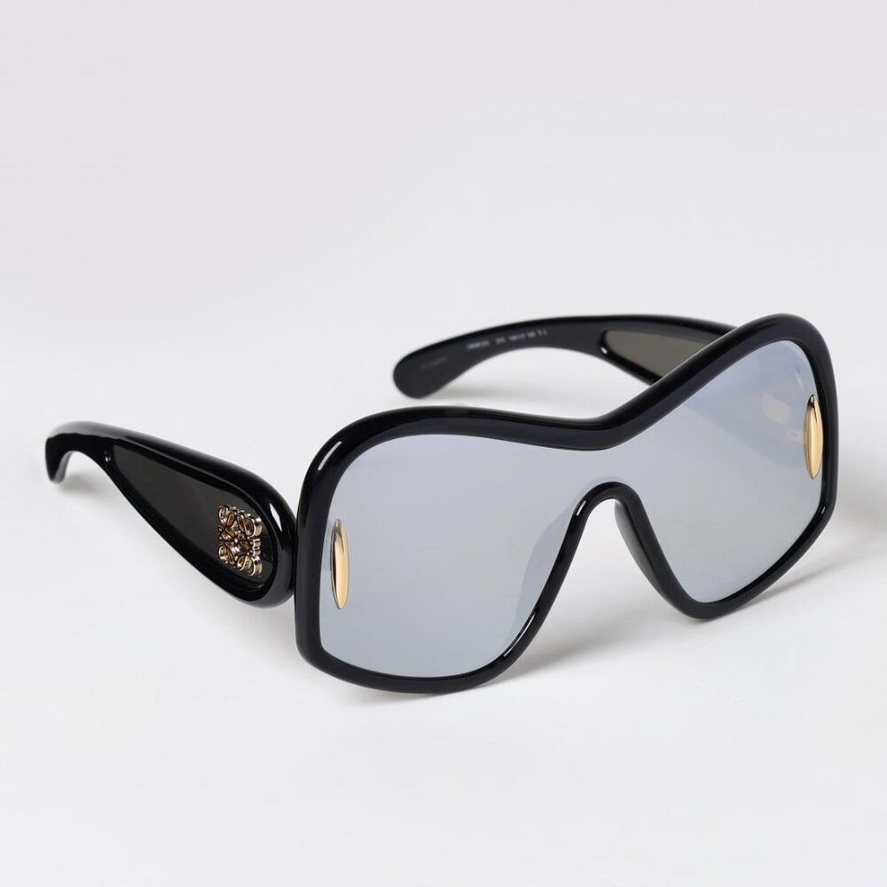 NEW LOEWE SUNGLASSES UNISEX SILVER OVERSIZED LOEWE LW40131I 01C